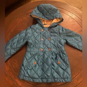 London Fog Quilted Teal Kids Puffer Jacket